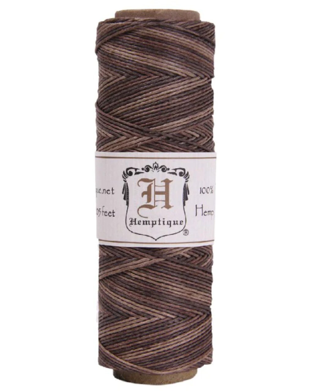 Hemptique 0.5mm #10 Variegated Hemp Cord Spools Eco Friendly Sustainable Naturally Grown Jewelry Bracelet Making Paper Crafting Scrapbooking Bookbinding Mixed Media Crocheting Macrame Seasonal Holiday Gift Wrapping Outdoor Gardening